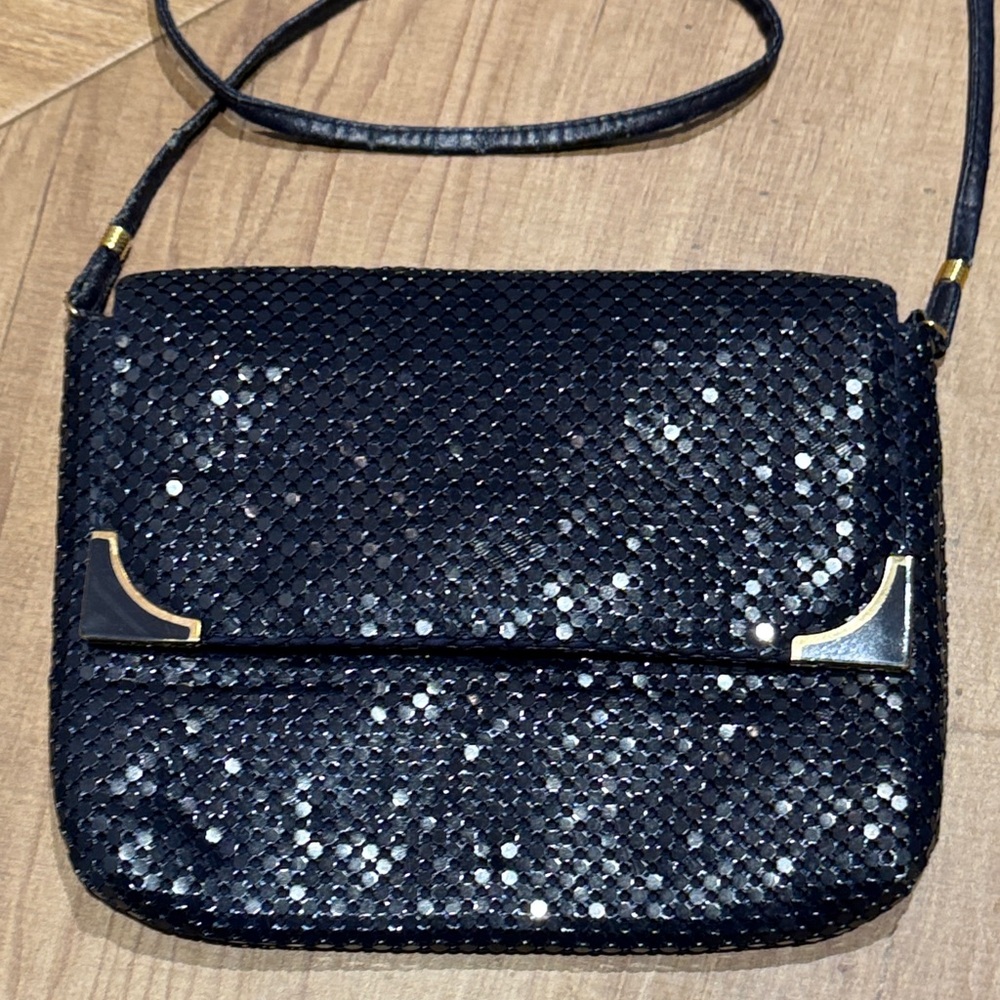 Chic Black Sequin Clutch